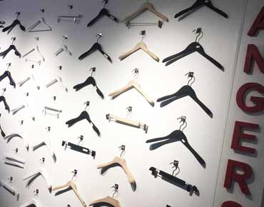 Custom wood or recycled plastic hangers