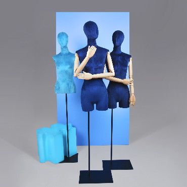 Fabric mannequin busts