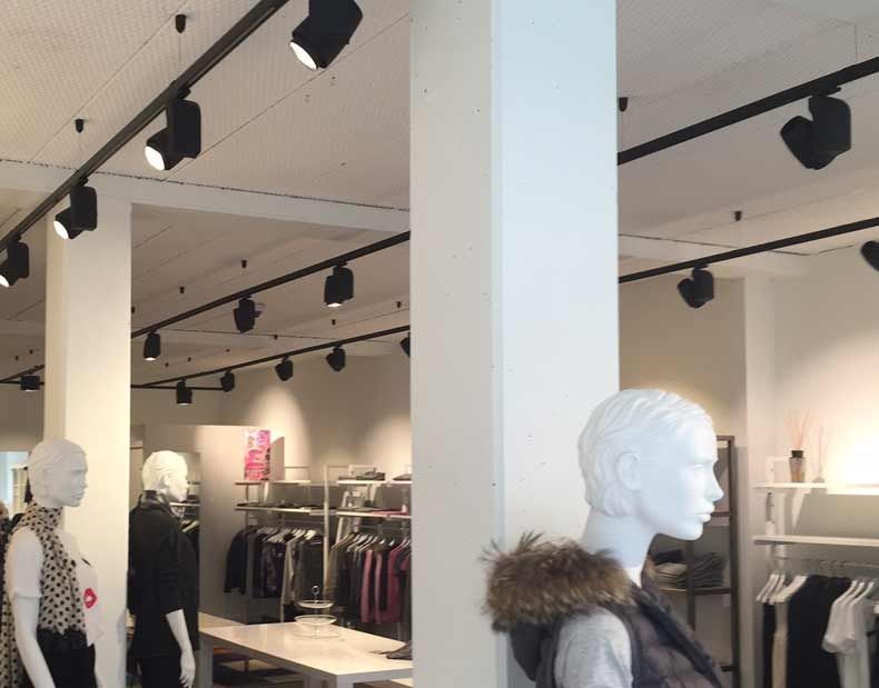 Advises retail store lighting