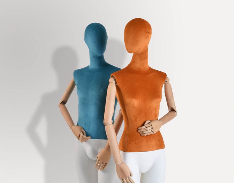 Bustos de maniquí de tela