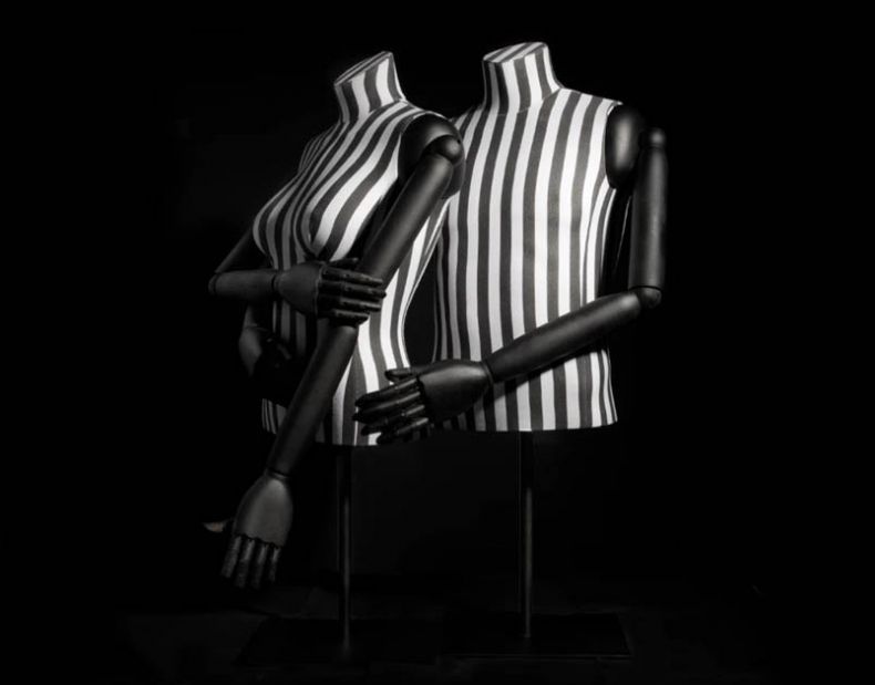 Fabric mannequin busts