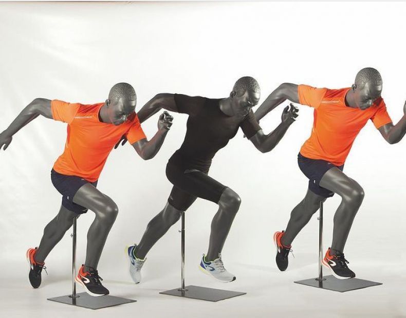 Mannequins de vitrine sportifs pour les JO 2024