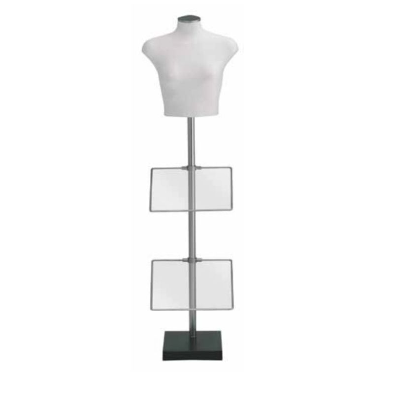 1/2 Buste mannequin femme avec 2 plaques d&#039;exposition : Bust shopping