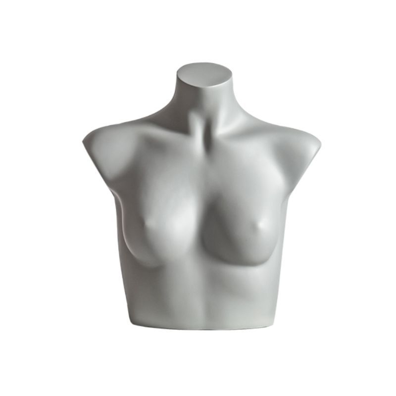 1/2 Grey female mannequin bust : Bust shopping