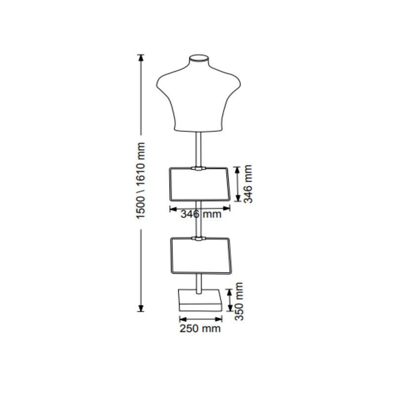 Image 1 : 1/2 Manichino maschio Torso ...