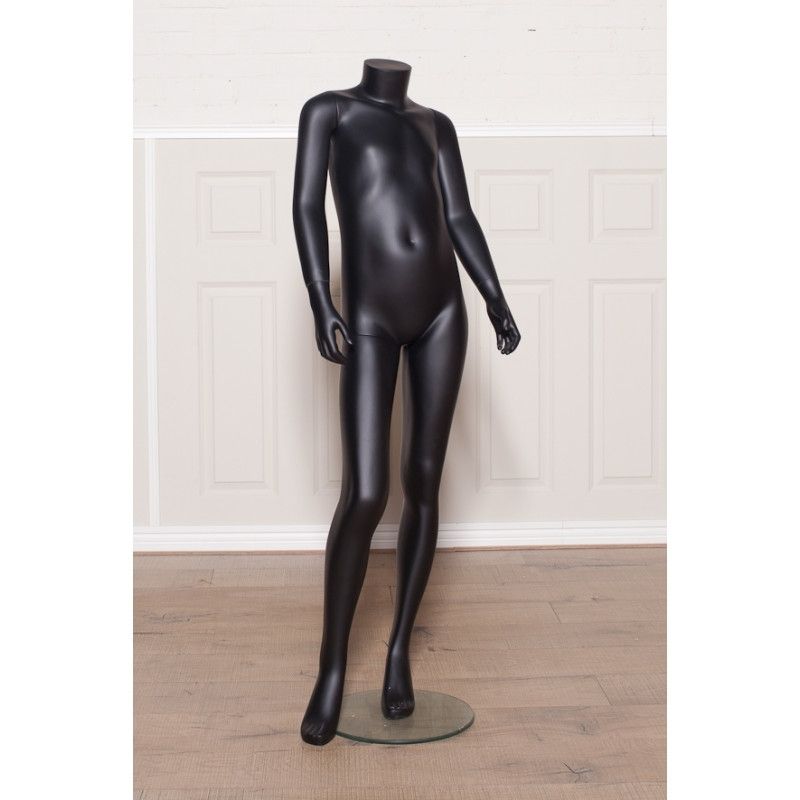 10 ani manichino colore nero sin testa : Mannequins vitrine