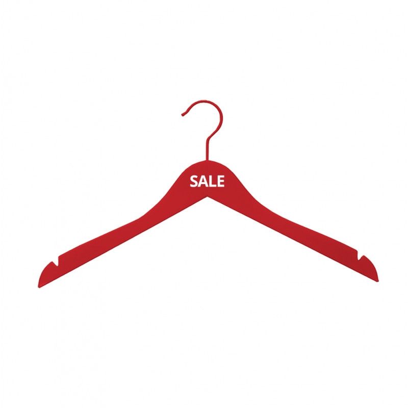 10 Hangers for store Sales red color : Cintres magasin