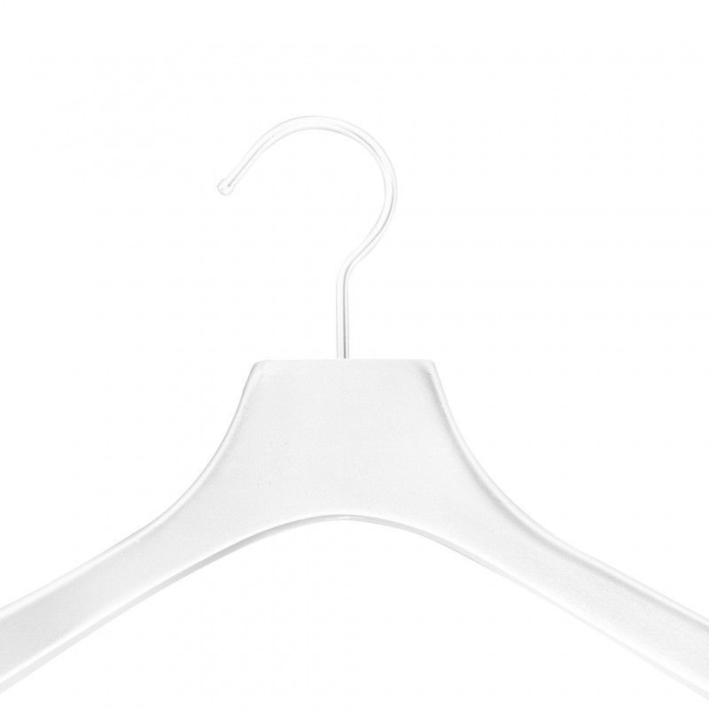 Image 1 : 10 Hangers jacket white wood ...