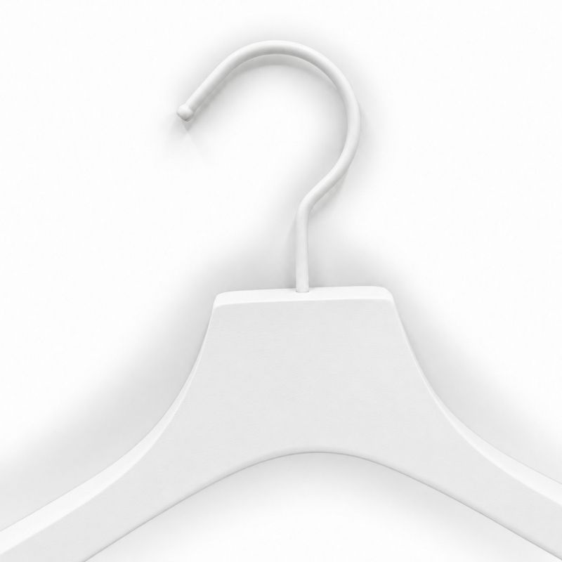 Image 4 : 10 Kleiderbugel jacket weiss farben ...