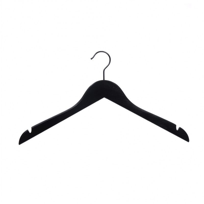 10 Kleiderbugel schwarz 44 cm : Cintres magasin