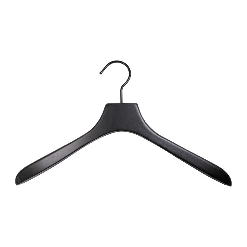 10 Perchas de madera negro por chaqueta 42cm : Cintres magasin