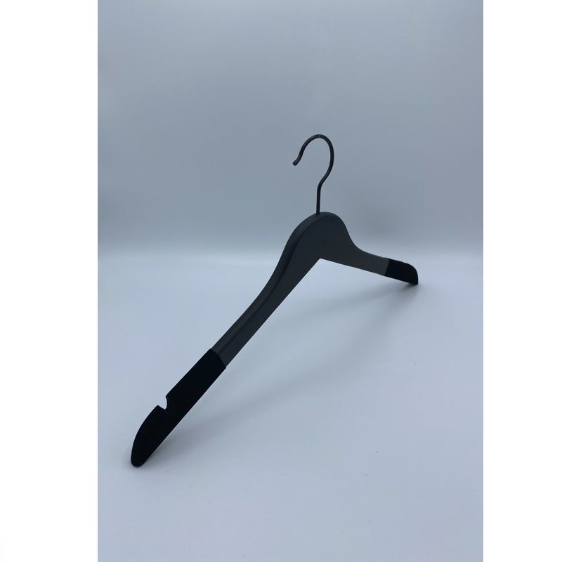 Image 4 : Black Wooden hanger for shirts ...