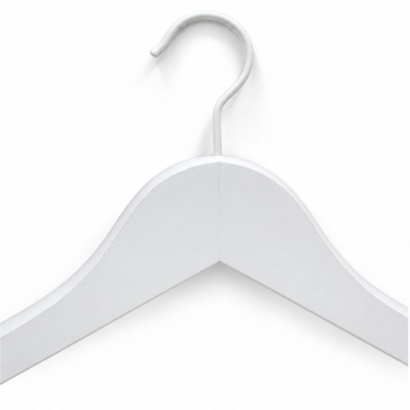 Image 3 : Set of 10 white beechwooden ...