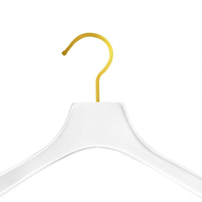 LUXURY Kids Wooden Hangers White w/ Gold Hook –