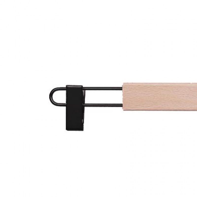 Image 2 : 10 Natural wood hangers with ...