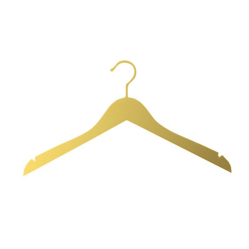 10 Wooden hangers Helena golden 44 cm : Cintres magasin