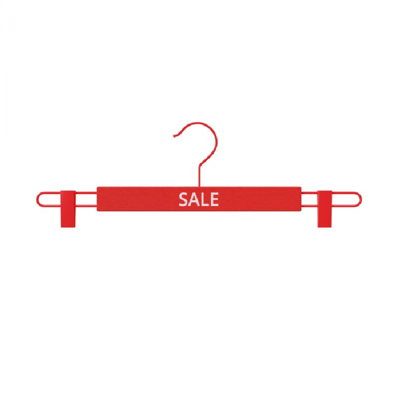 10 x Cintre pince rouge pour promotion : Cintres magasin