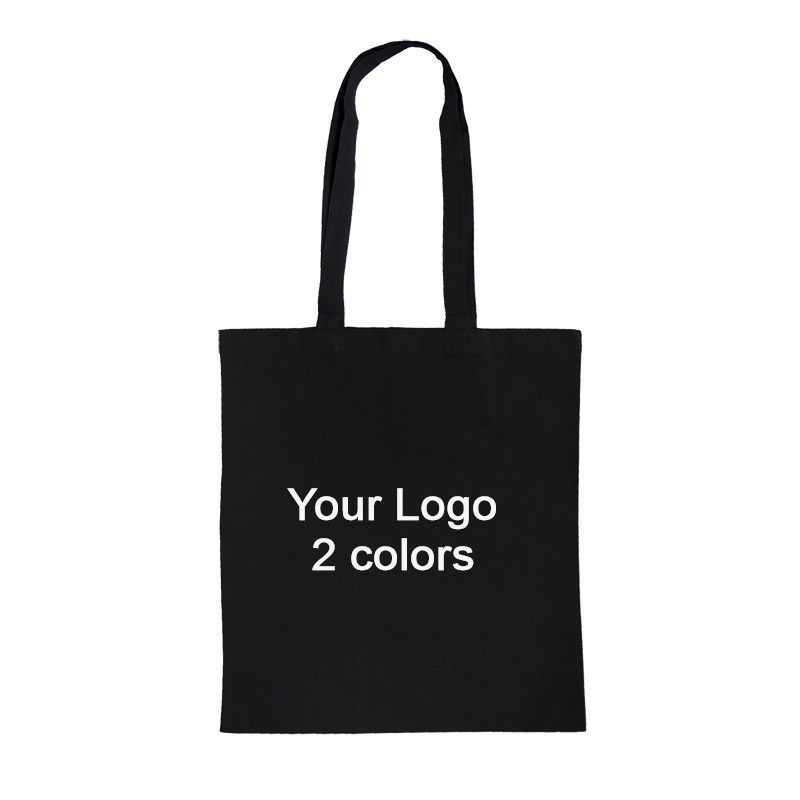 100 benutzerdefinierte Schwarz Baumwolltaschen 2 Farben : Tote bags