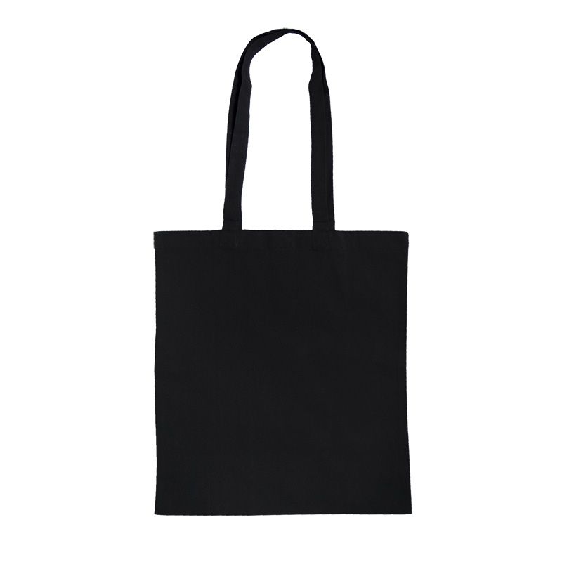 Image 1 : 100 Personalized black cotton bags ...