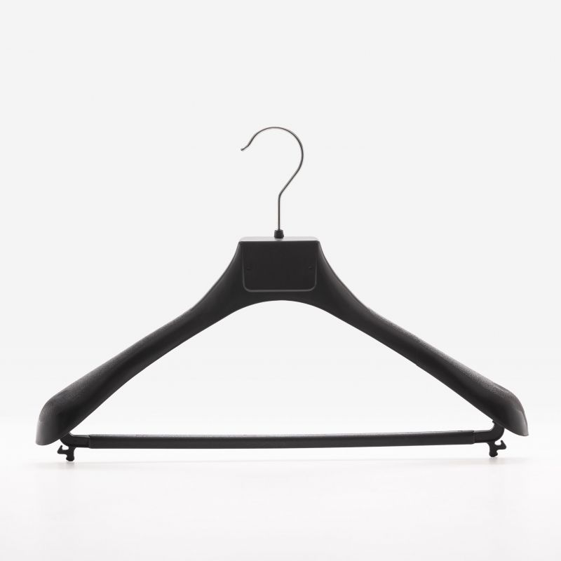 100 x Plastic hangers with bar 38cm : Cintres magasin