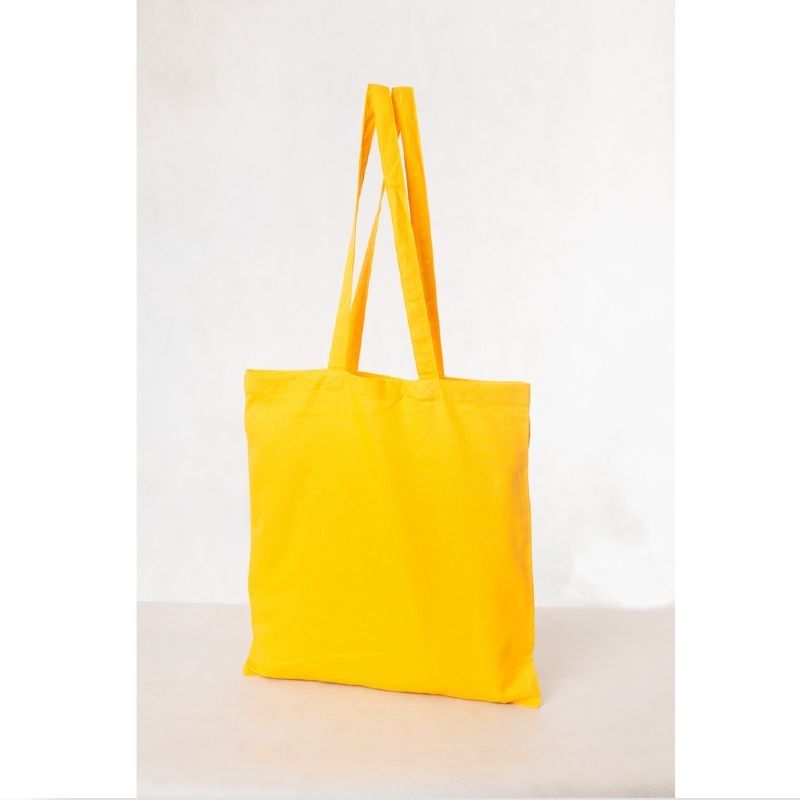 100 Yellow natural cotton bags : Tote bags