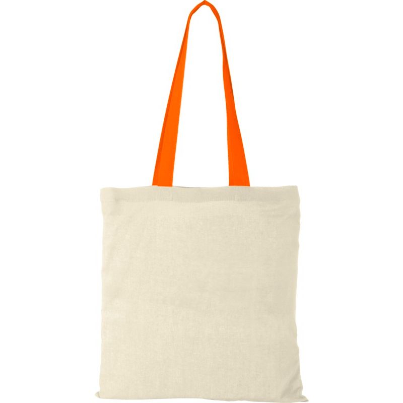 Image 2 : 100g cotton bag, with coloured ...