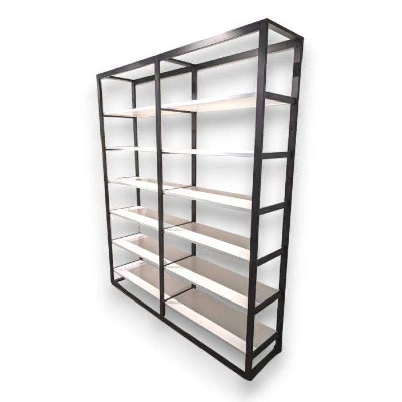 Image 1 : Gondola shop with 12 shelves ...