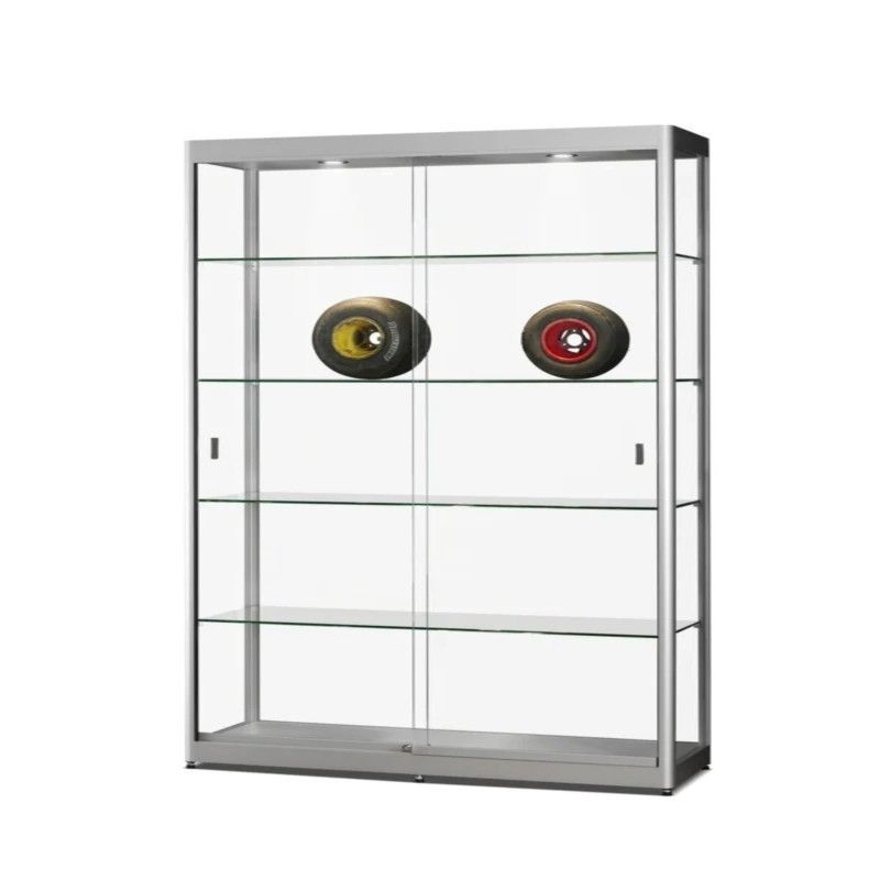 120 cm silver column window : Mobilier shopping