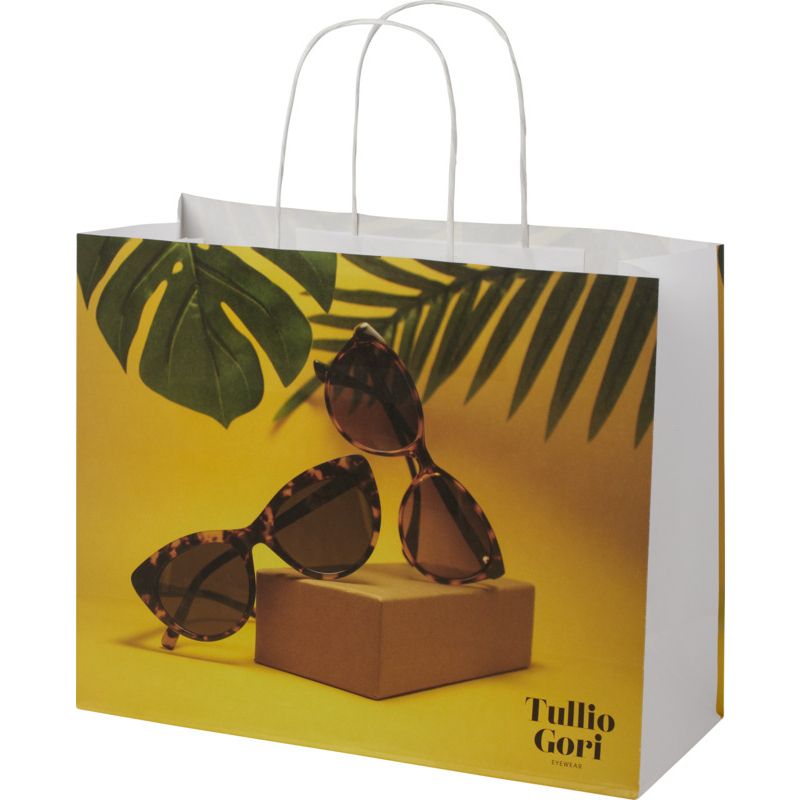 120g paper bag with twisted handles 31x12x25cm : Tote bags