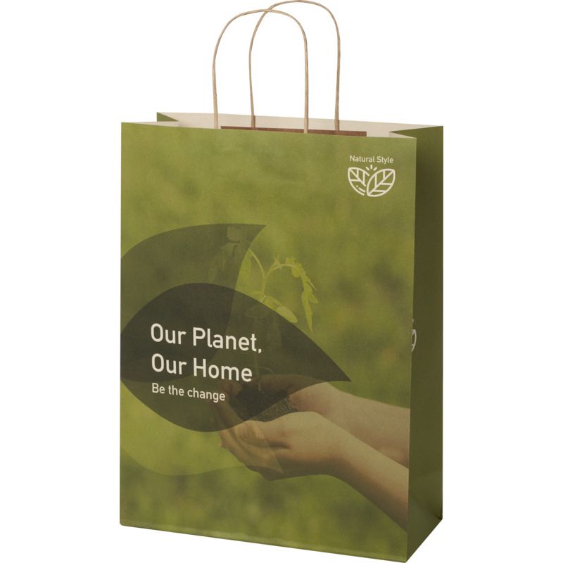 150g paper bag with twisted handles 31x12x41cm : Tote bags