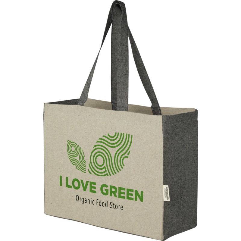 18 l recycled cotton bag 190g - 40x15x29cm : Tote bags