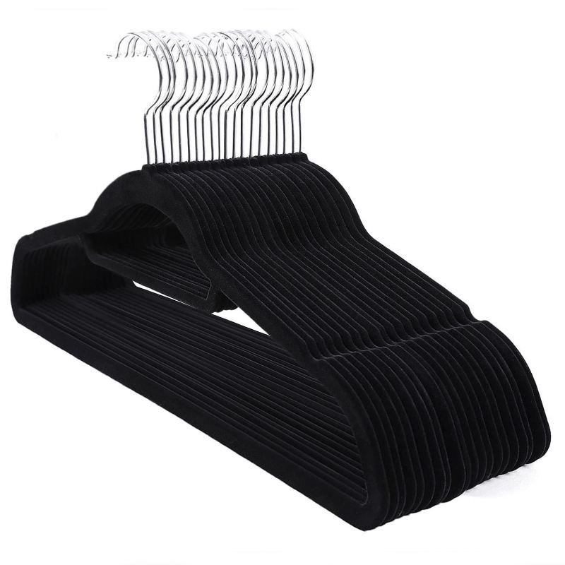 28 Grucce Di Velluto Per Bambini Con Clip - Antiscivolo 30cm Per Armadio, Bianco - Foto 10