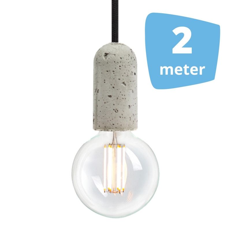 2x Lampes &agrave; suspension filament + rail 2M : Spots