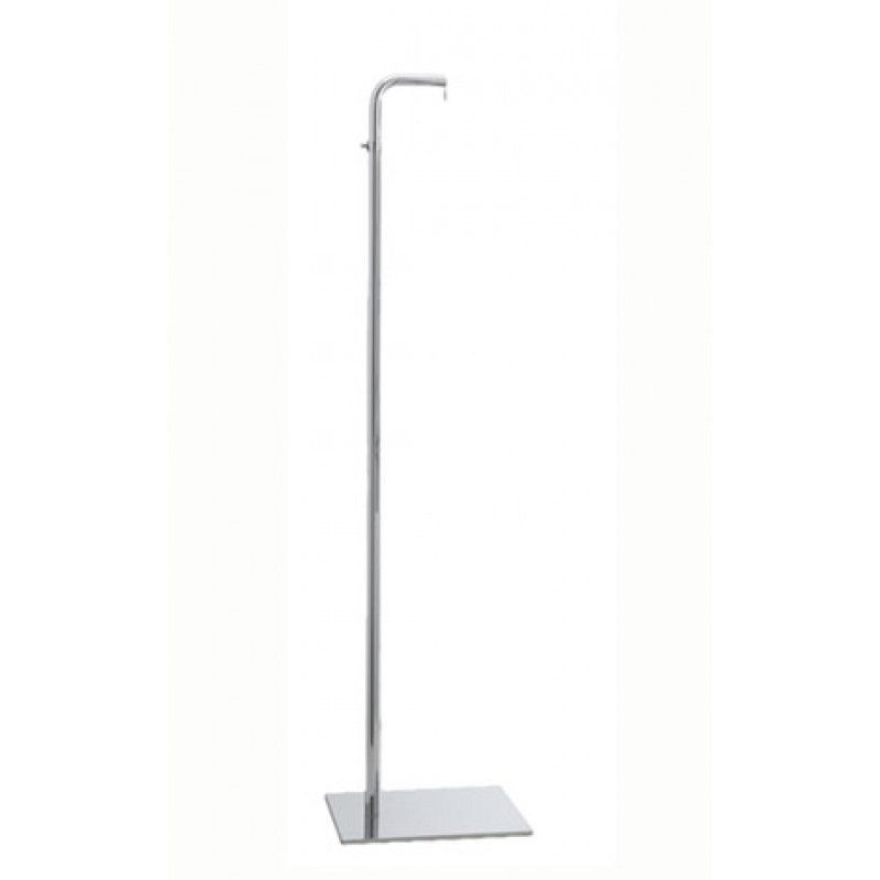 Choisissez ce piètement en chrome pour stabiliser vos bustes ... Base metal avec potence pour buste homme ou femme : Bust shopping