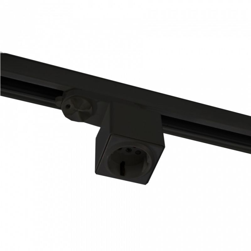 Black socket for three-phase rail : Eclairage