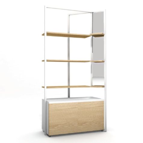 Optimisez l’aménagement de votre espace commercial avec notre ... Gondole avec étagères H170x100x35 cm : Presentoirs shopping