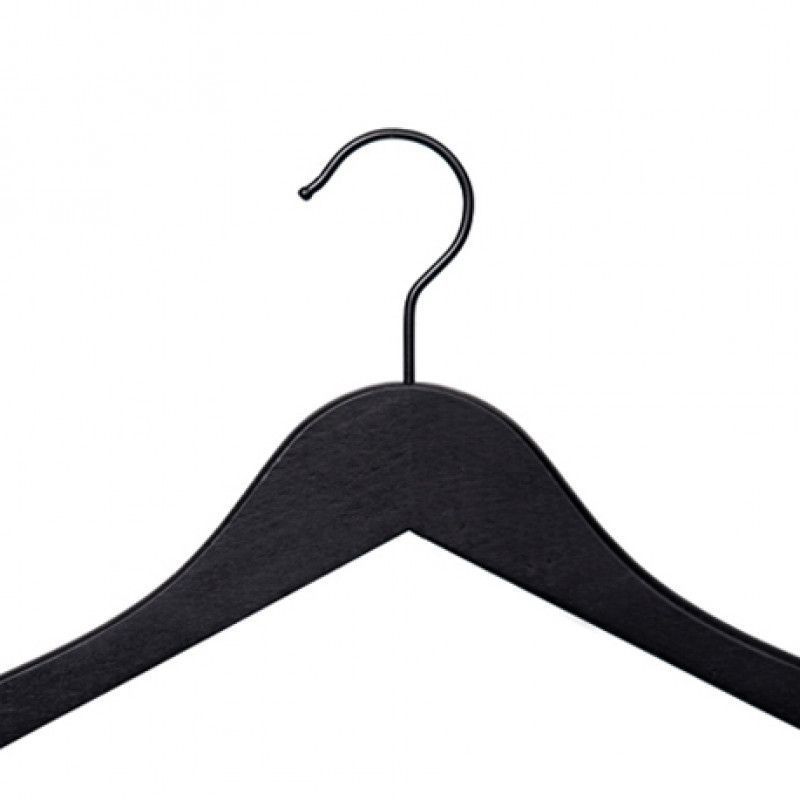 Image 1 : Set of 50 Wood Hangers ...