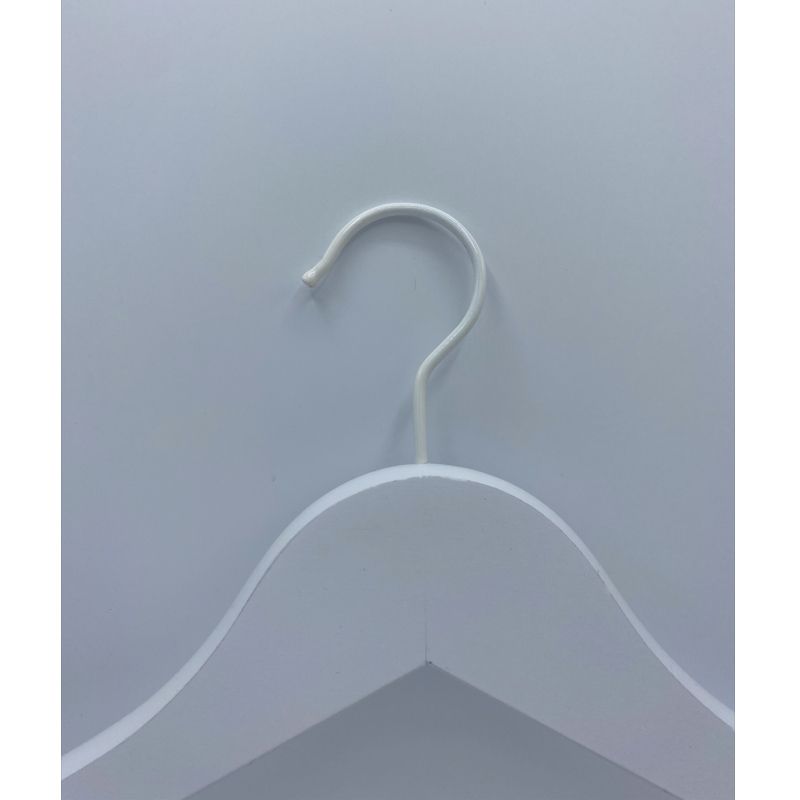 Image 3 : 50 Holzkleiderbügel mit Clips ...