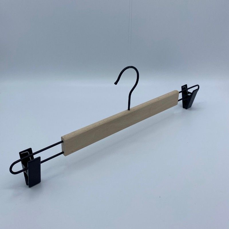 Image 6 : 50 perchas de madera clips ...