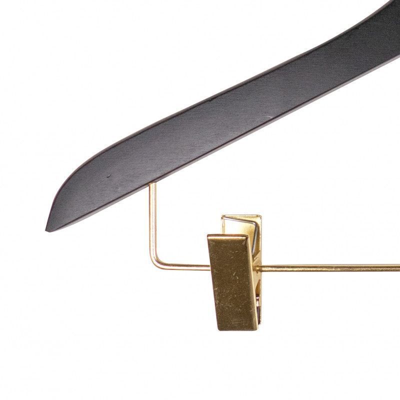 Image 2 : Packung mit 50 schwarzen Holzkleiderb ...