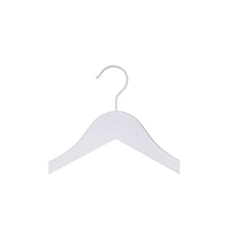 Image 1 : 50 Wooden hangers with clips ...