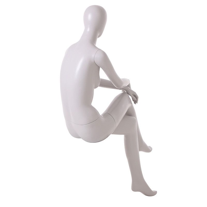 Image 3 : Abstract face female mannequins seated ...