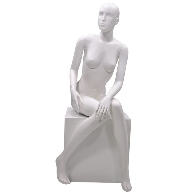 Abstract female mannequinf-sdh07 merf white : Mannequins vitrine