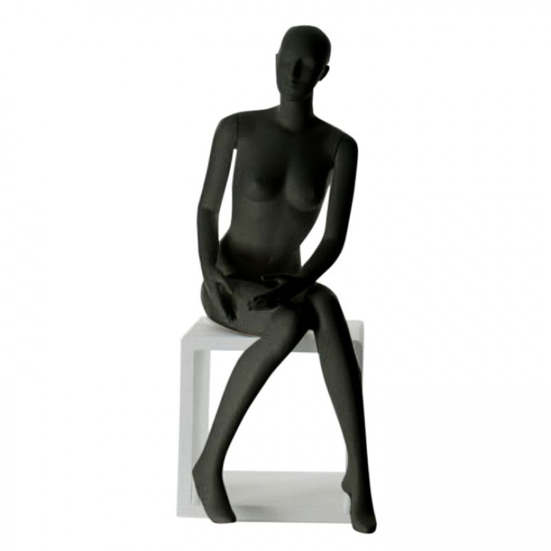 Abstract female mannequin VIR.MER-F BLACK : Mannequins vitrine