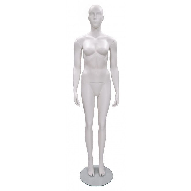 Abstract female mannequin staight position : Mannequins vitrine