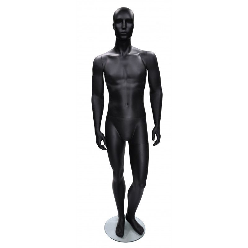 Abstract man mannequin black finish : Mannequins vitrine