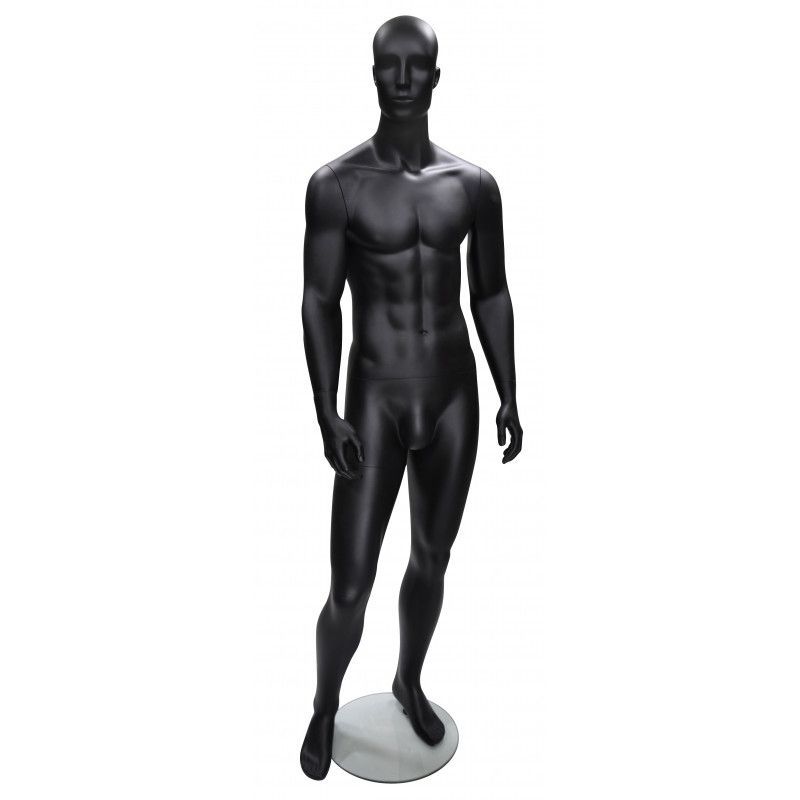 Abstract man mannequin  black color : Mannequins vitrine