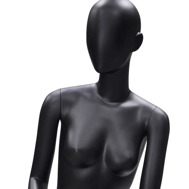 Image 2 : Abstract seated female mannequins black ...