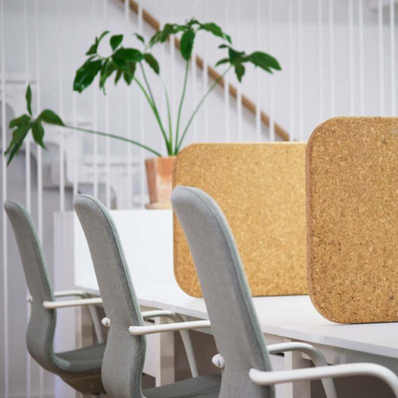X3 Acoustic Cork Office Partition Panel
