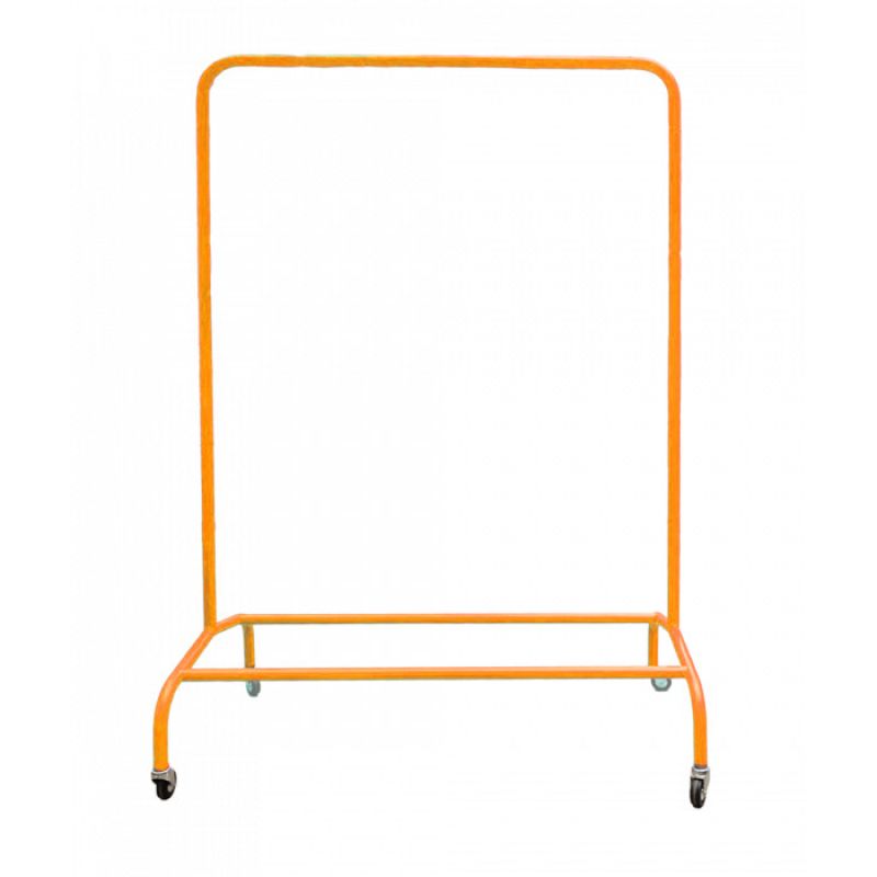 Appendiabiti arancione in metallo Altezza 150 cm : Portants shopping